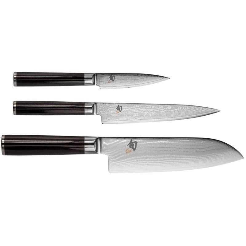 kai Messerset Stahl, Holz KAI DMS310 Schwarz, Silber