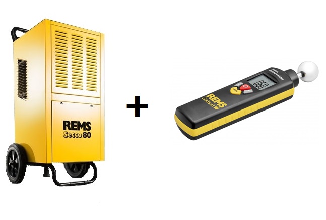 Rems 132X01 R220 Secco 80 Set Luftentfeuchter + Detect W Feuchtigkeitsmesser