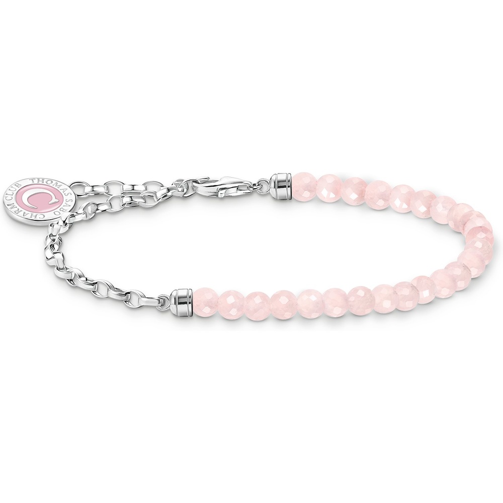 Thomas Sabo Bracelet 925 Argent, Émail rose Bracelet