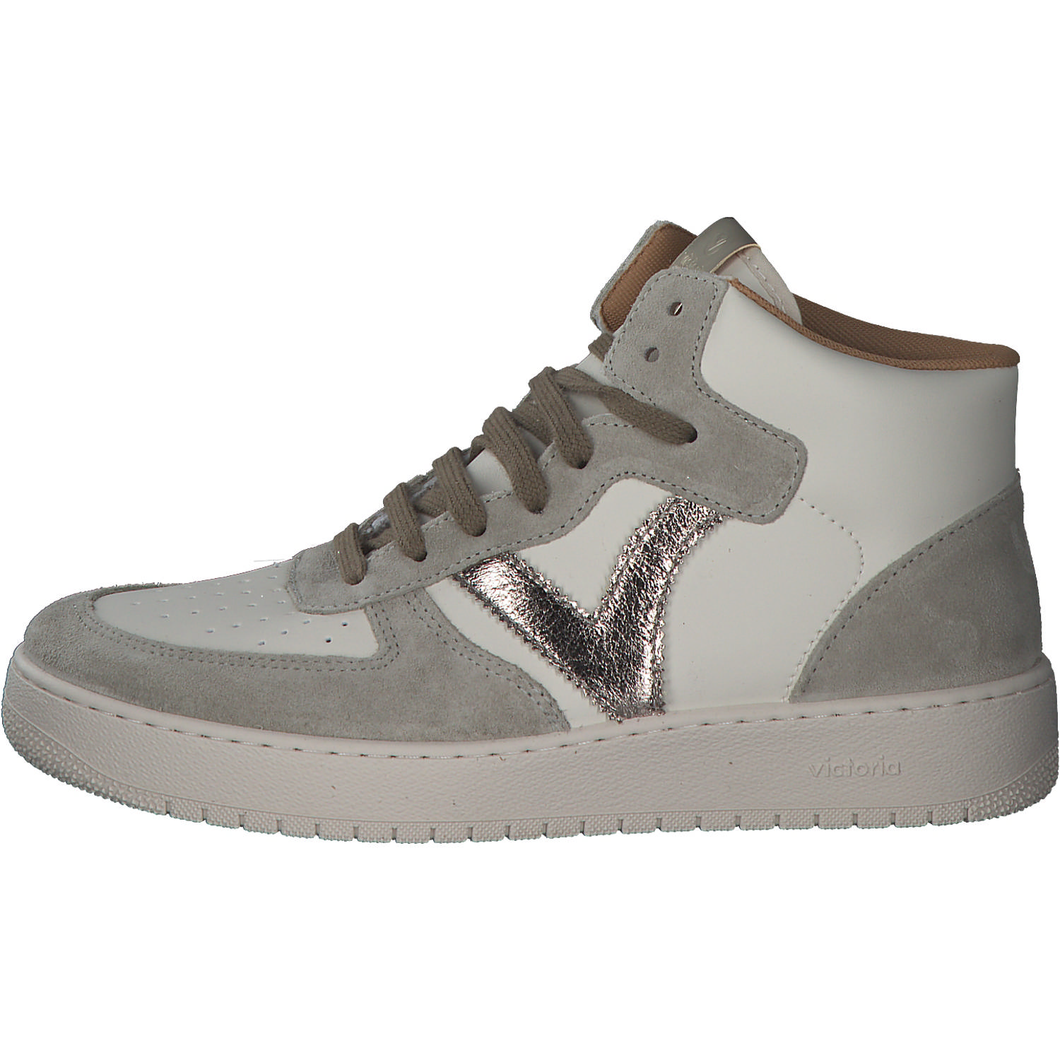 Viktoria 1258223, Sneakers High, Damen, khaki/white