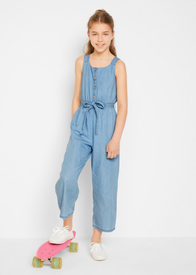 Mädchen Jeans-Jumpsuit
