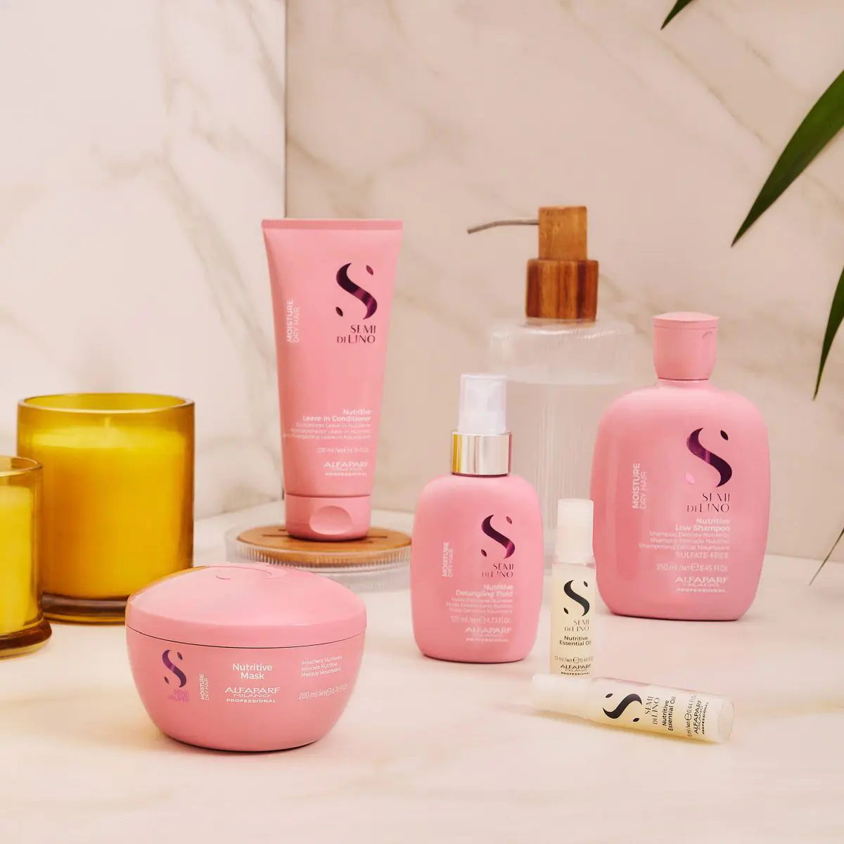 Θρεπτική μάσκα μαλλιών Alfaparf Milano Semi di Lino Moisture