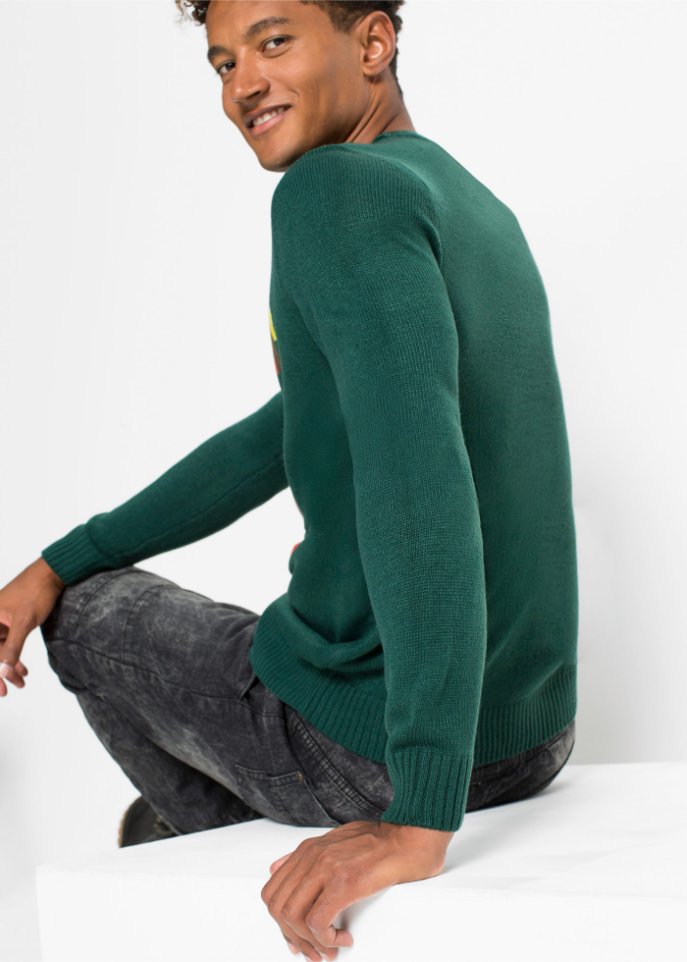 Herren-Pullover mit Weihnachtsmotiv