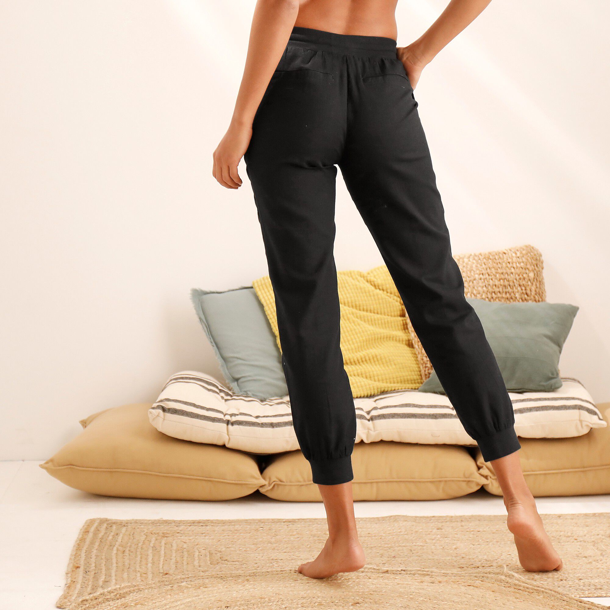 Pantalon fluide coton-lin
