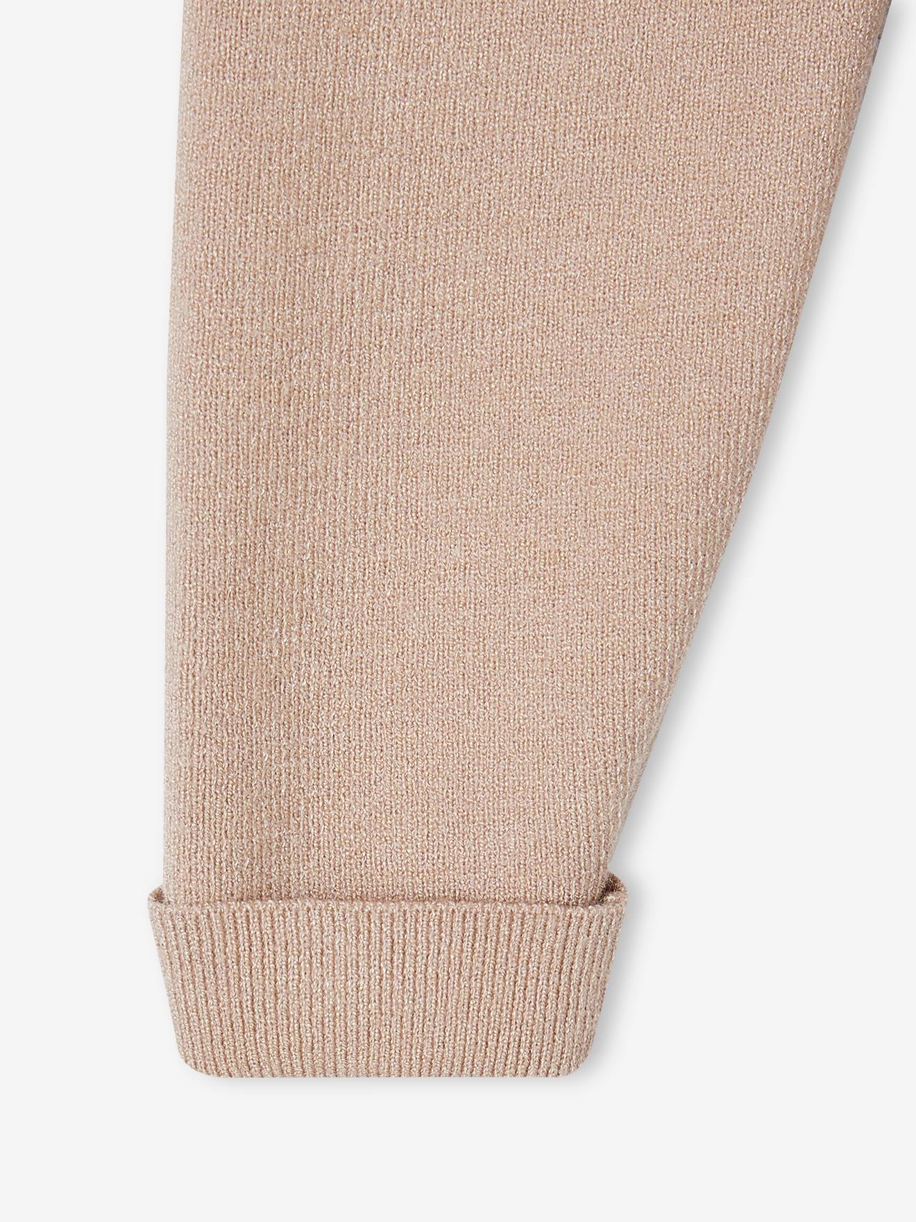 Ensemble bébé en tricot pull + pantalon cappuccino