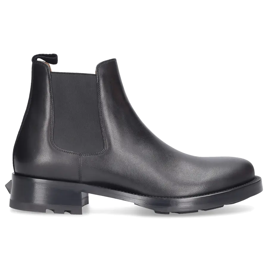 Valentino Garavani - Stiefel ROMAN STUD BEATLE Kalbsleder - schwarz