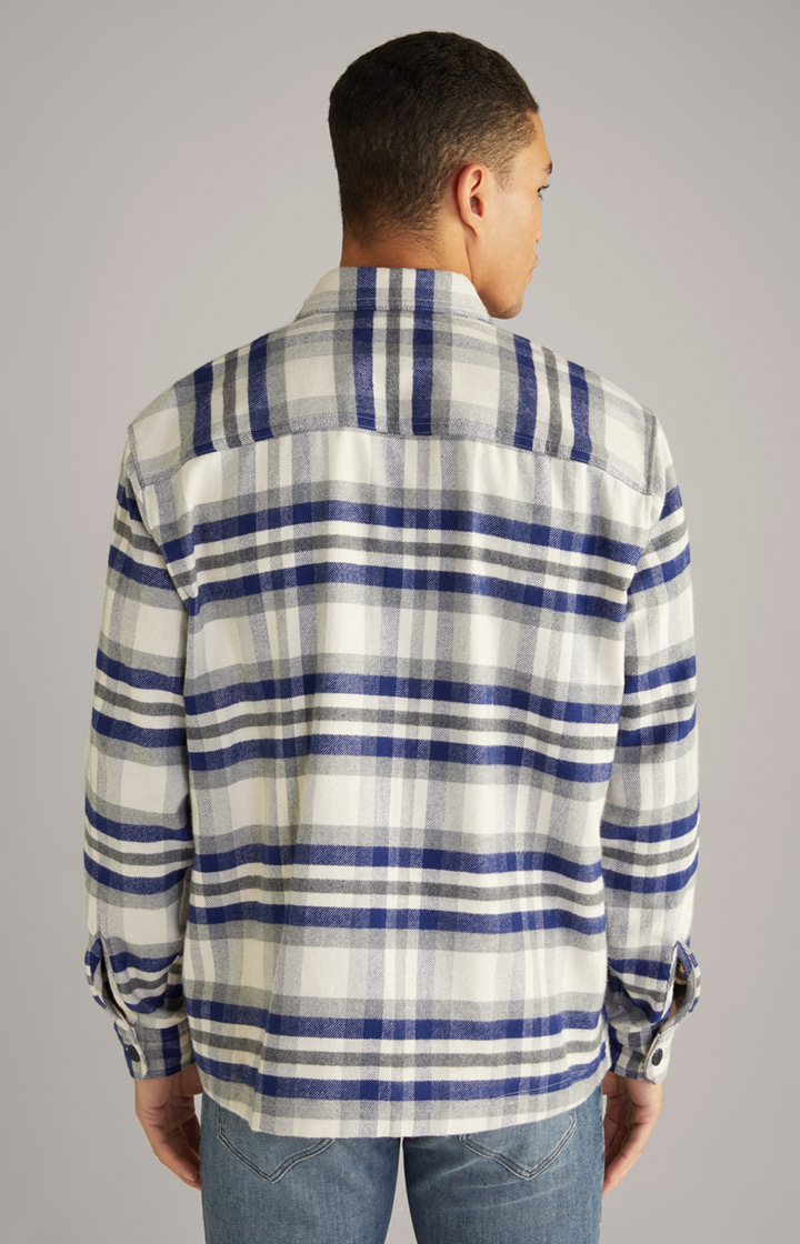Flanell-Hemd Harvi in Navy/Beige kariert