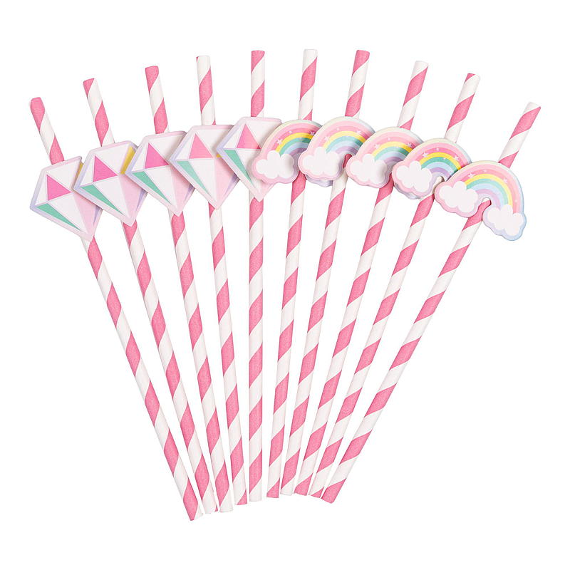 Giform Sugerør 10-pk unicorn