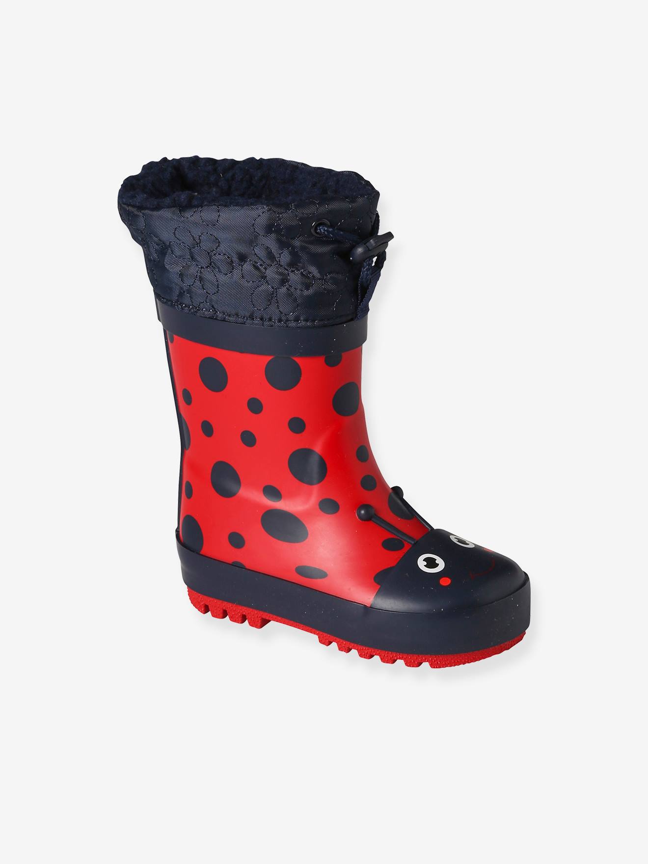 Vertbaudet Warme Baby Gummistiefel - rot