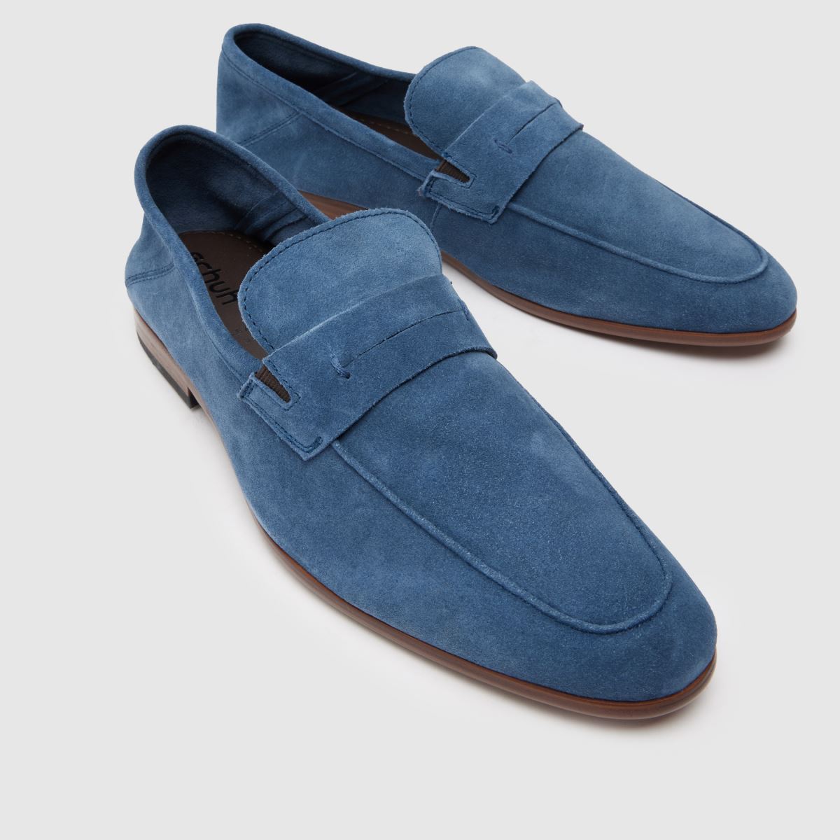 Modré mokasíny Schuh Randy bez podšívky