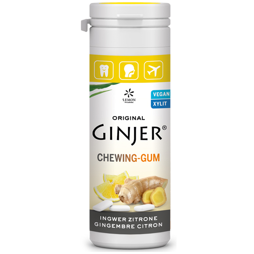 INGWER GINJER Kaugummi Zitrone  30 g  Kaugummi
