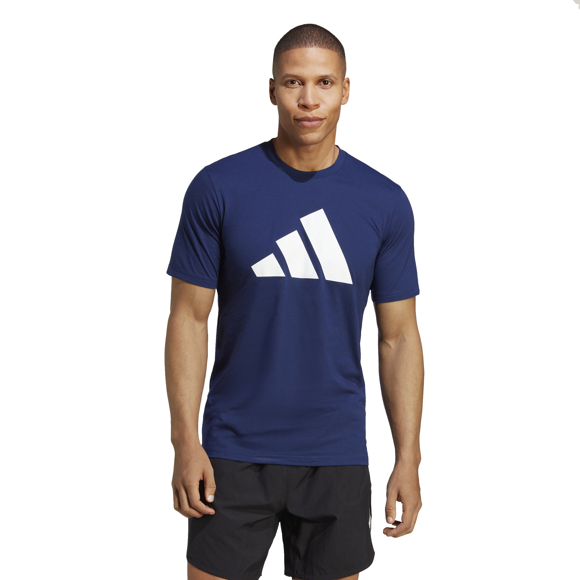 Training Essential Feel Ready Logo T-Shirt Herren - Dunkelblau, Weiß