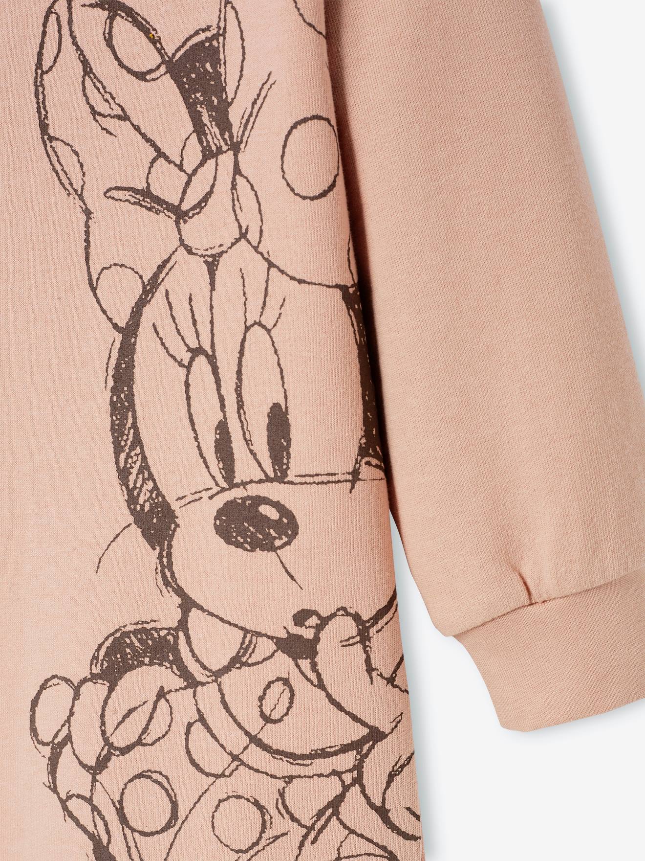 Minnie Kinder Sweatkleid Disney MINNIE MAUS - dunkelrosa