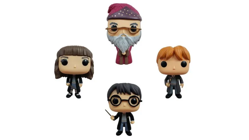 Funko - POP! - Harry Potter - Harry, Hermione, Ron & Dumbledore Vinyl 4-Pack