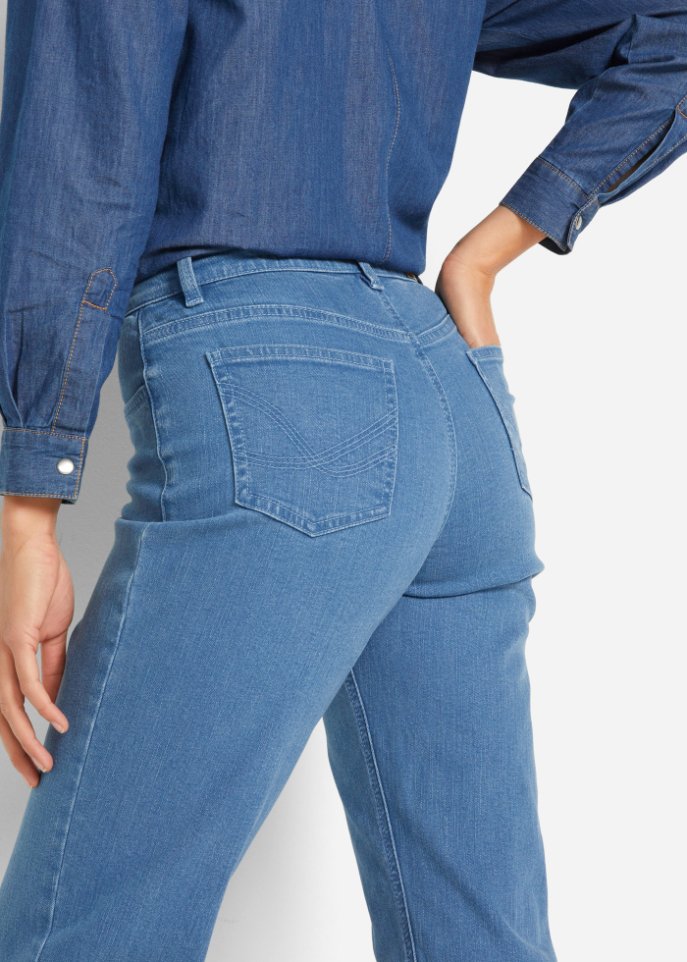 Mom Fit Stretch-Jeans aus Bio-Baumwolle