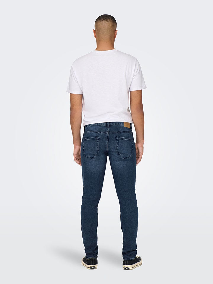 ONLY & SONS Jeans - Slim fit - in Dunkelblau günstig kaufen