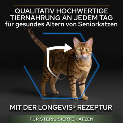 PURINA PRO PLAN Sterilised Senior 7+ Longevis Truthahn