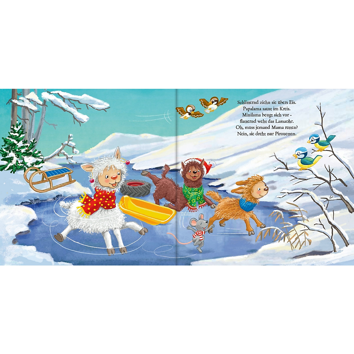 Weihnachten mit Mini-Lama