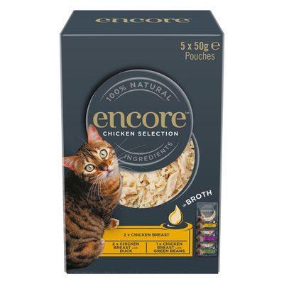Encore Cat Pouch in Brühe 5 x 50 g