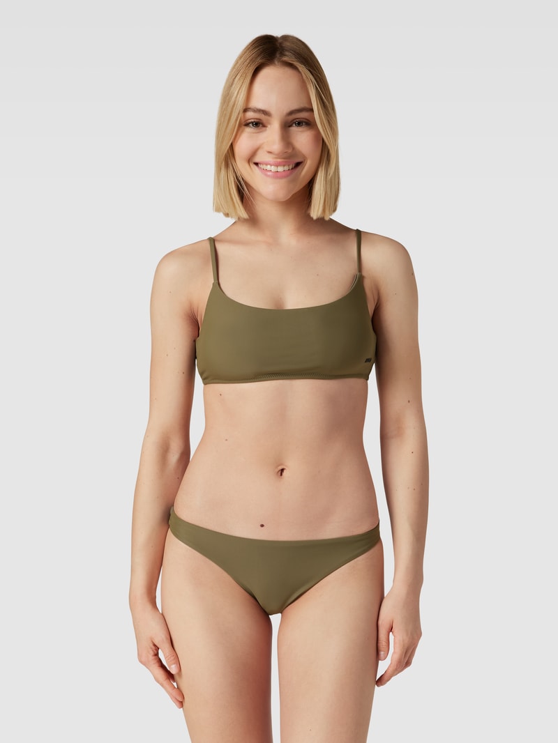 Bralette mit verstellbaren Spaghettiträgern Modell 'PURE' in khaki