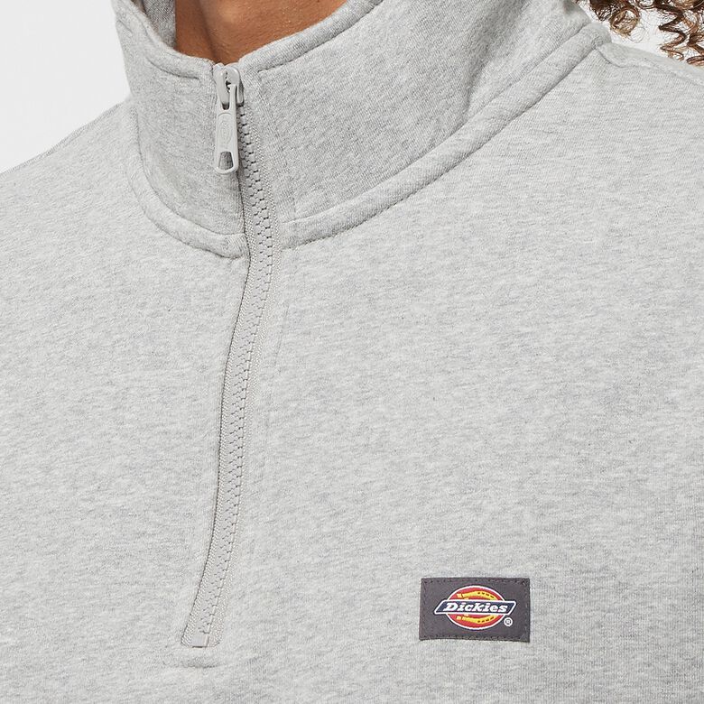 Dickies Oakport Quarter Zip grey melange