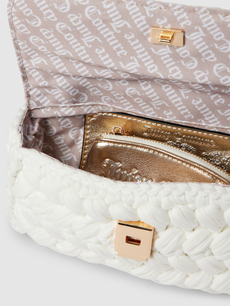 Handtasche mit Zopfmuster Modell 'Jodie' in weiß