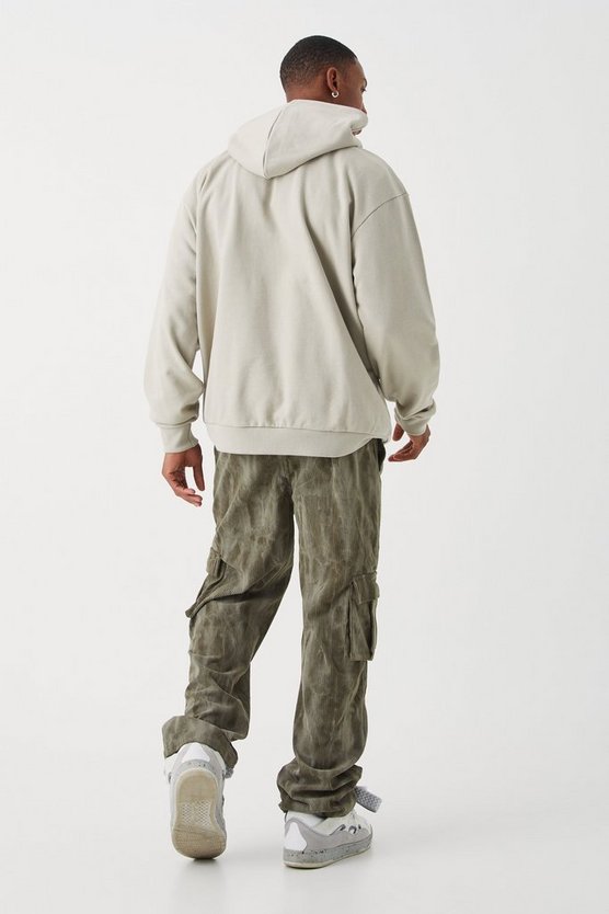 Oversize Hoodie mit Homme-Print