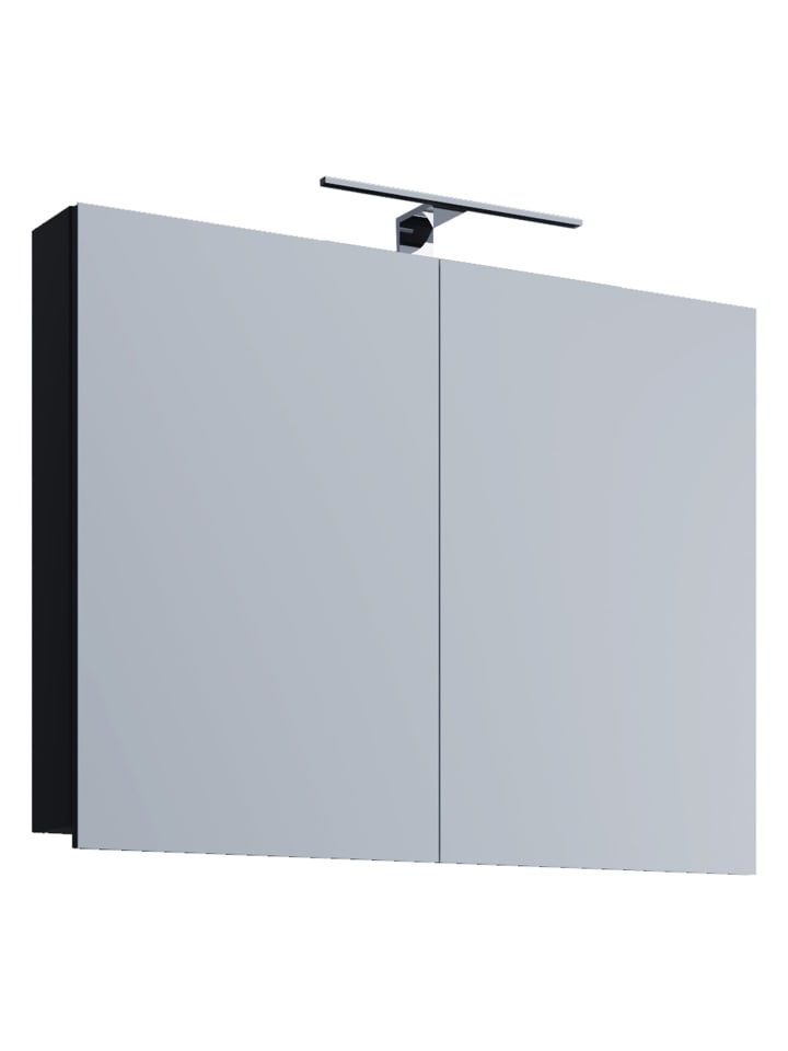 VCM  Holz Badmöbel Spiegelschrank Spiegel Badinos 60 cm in Schwarz günstig kaufen onesize