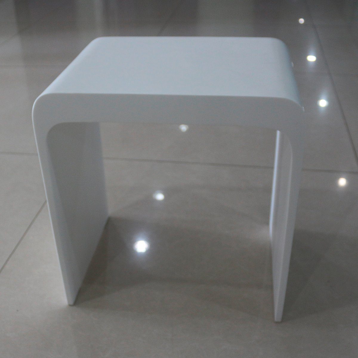 KZOAO Duschhocker Design SPA Badhocker aus Mineralguss Modell 