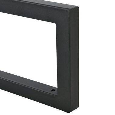 en.casa Tischgestell, Hamina Wandkonsole 2er Set 50 x 20 cm Schwarz