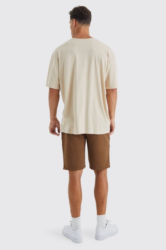 Tall Oversize T-Shirt mit Pour Homme Y2k Stern-Print