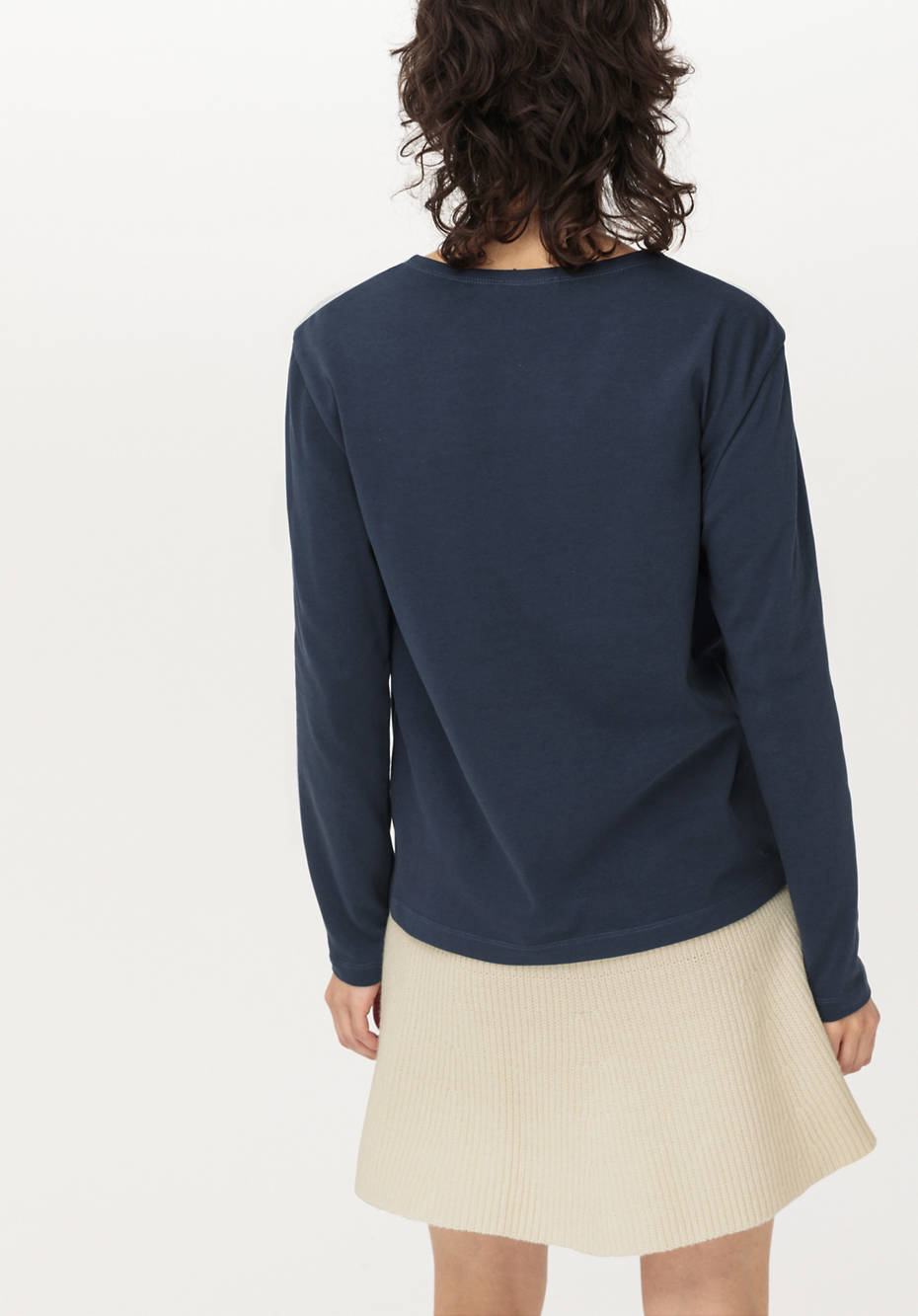 Langarmshirt aus reiner Bio-Baumwolle