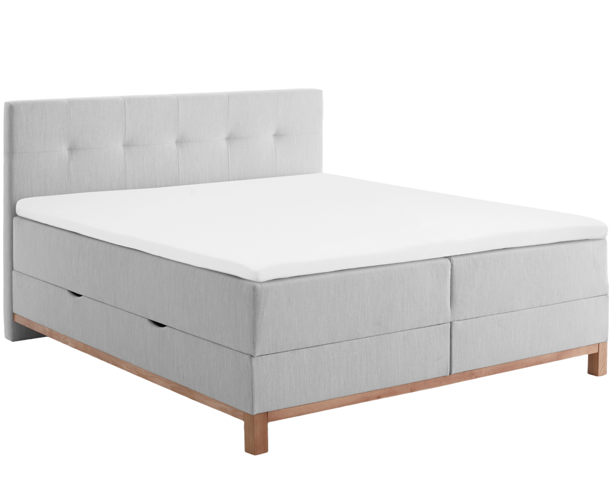 Meise Boxspringbett Catania Hellgrau 180 x 200 cm
