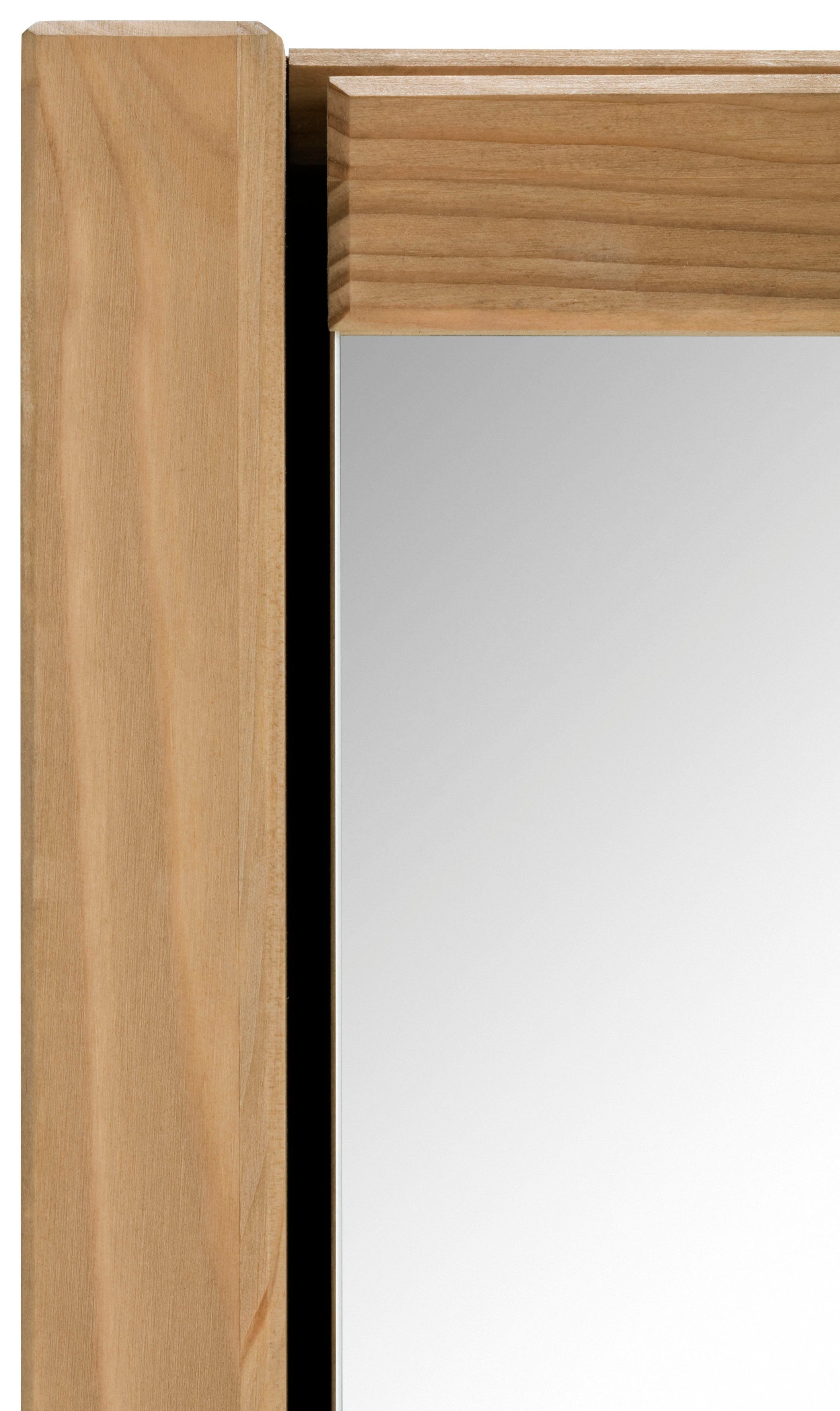 Home affaire Spiegelschrank Tina Badmöbel, Spiegel, Breite 61,5 cm, Massivholz