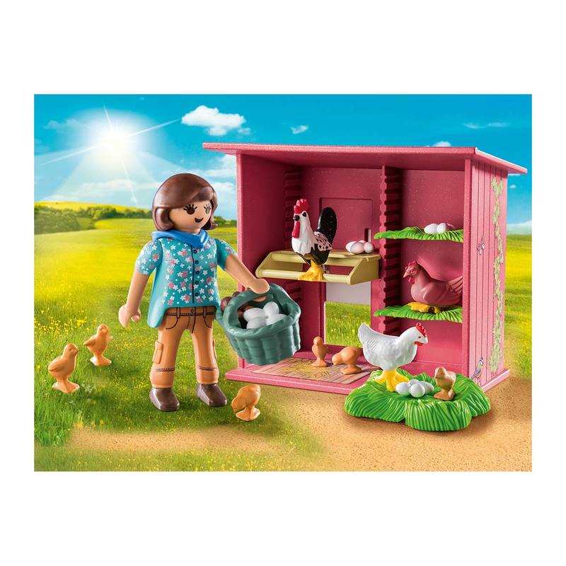 71308 Agricultrice et poulailler Playmobil Country
