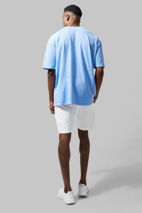 Active Oversize Shorts-Set mit Logo
