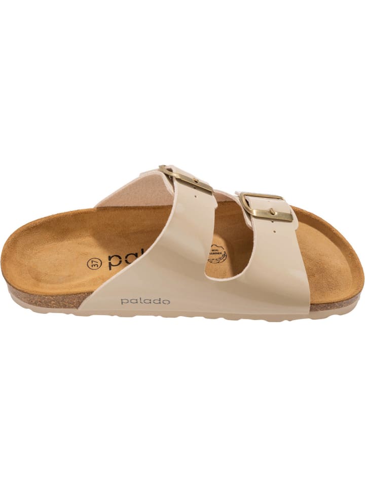 palado Pantoletten in Lack Creme Beige günstig kaufen