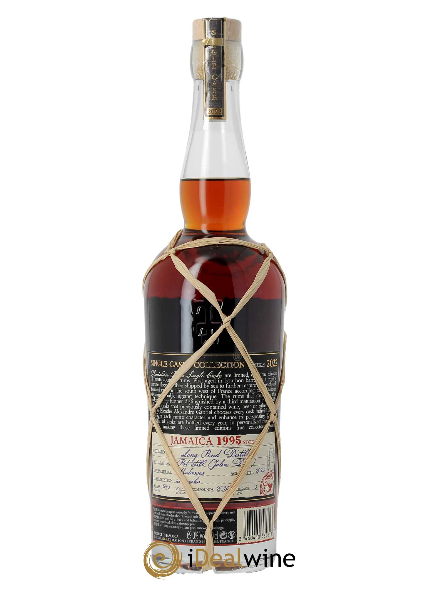 Rhum Plantation Rum Long Pond STCE Antipodes (70cl) 1995 - Lot de 1 Bouteille