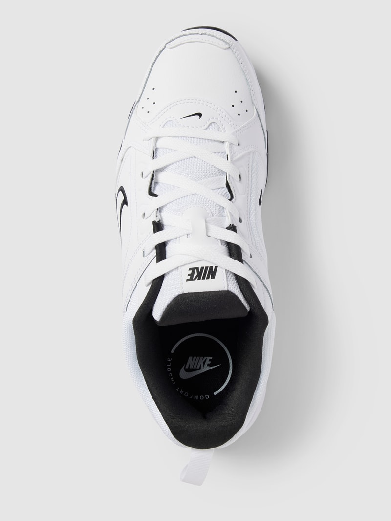 Sneaker mit Label-Stitching und Schnürverschluss in weiß
