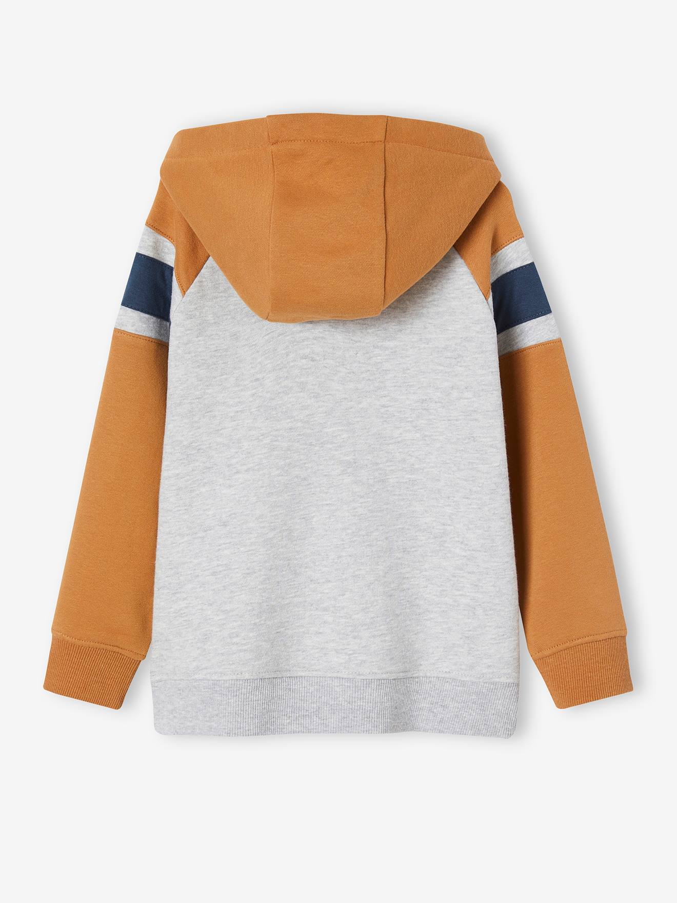 Vertbaudet Jungen Kapuzensweatshirt - pekannüsse