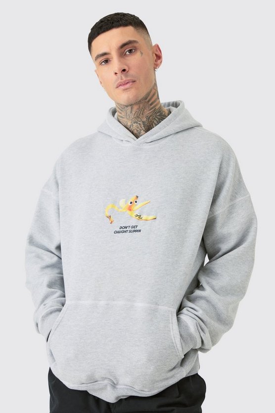 Tall Oversize Plus Hoodie mit Print