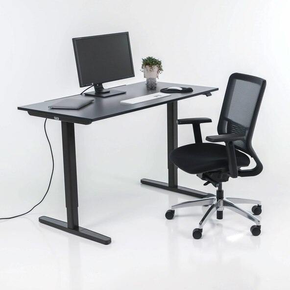 Elektrisch höhenverstellbarer Schreibtisch Desk Basic, anthrazit