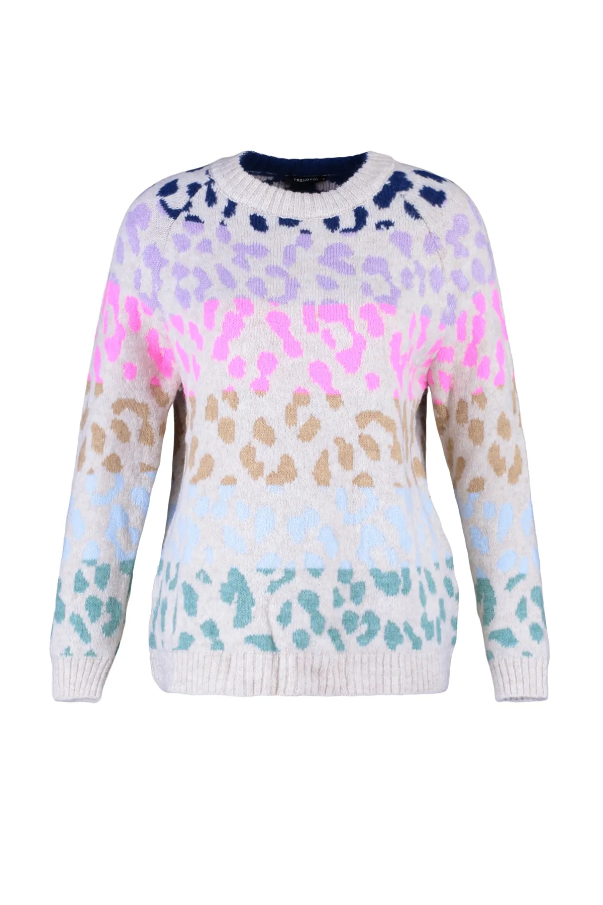 Trendyol Collection  Steiniger, weicher, strukturierter Strickpullover mit Rundhalsausschnitt TWOAW22KZ0427