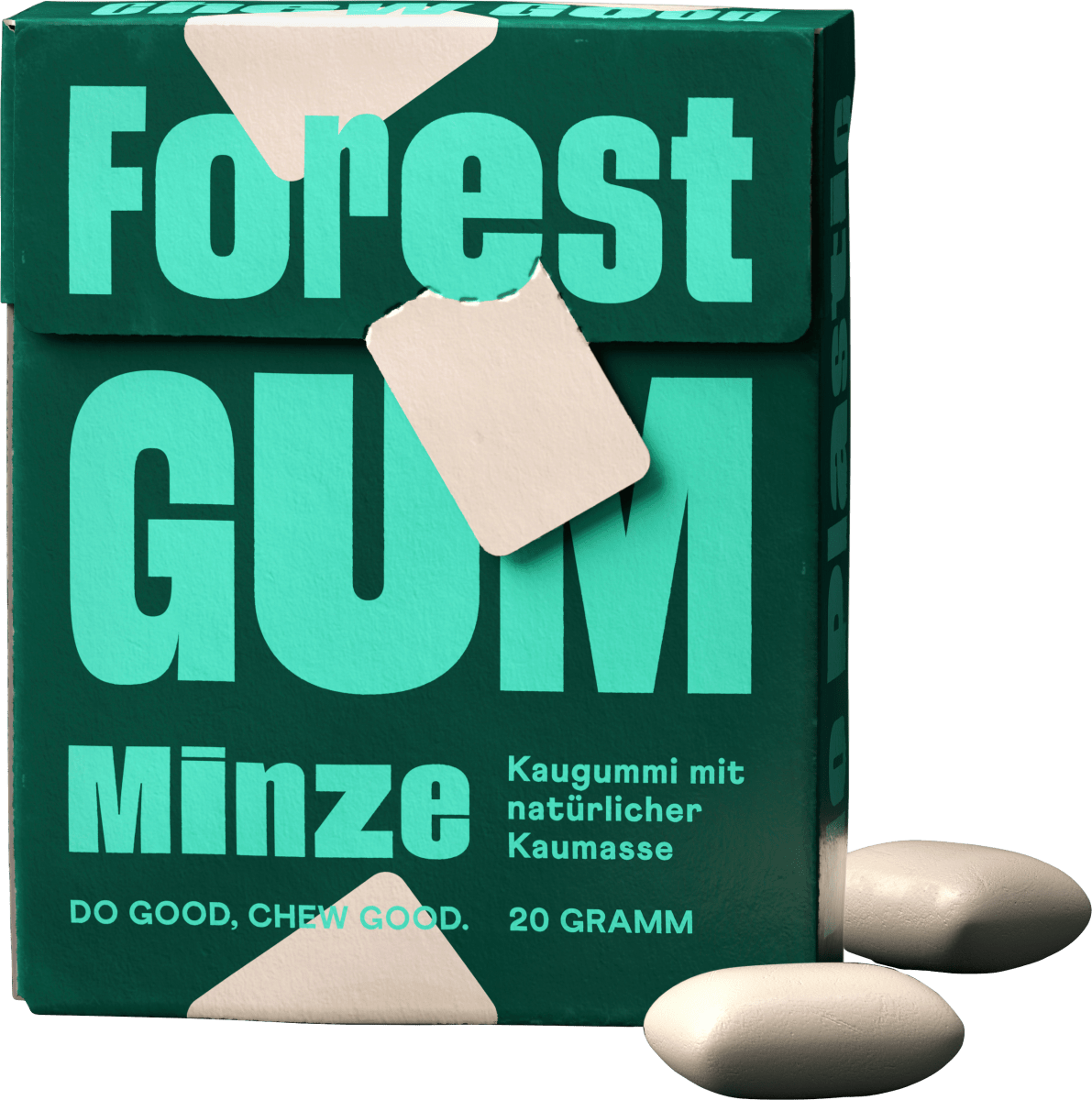Kaugummi, Minze, zuckerfrei (10 Stück), 20 g