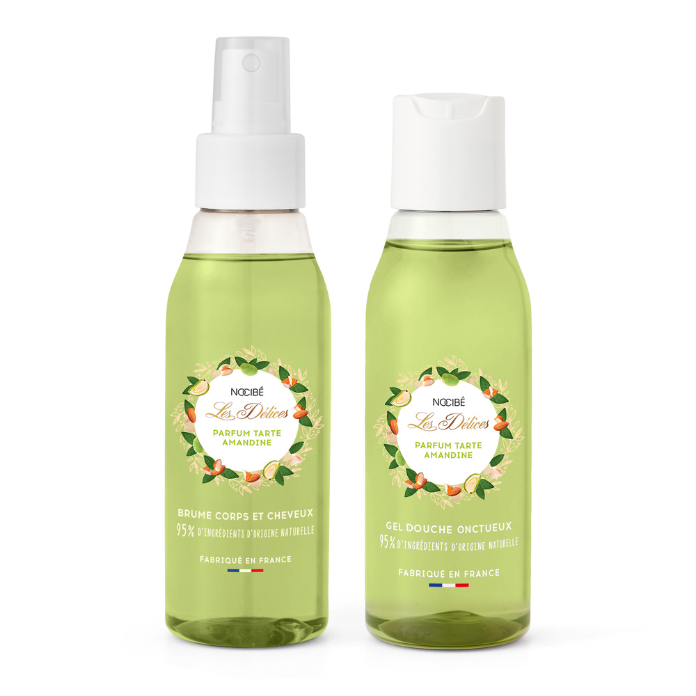 Nocibé Les Délices - Tarte Amandine Coffret Gel Douche & Brume