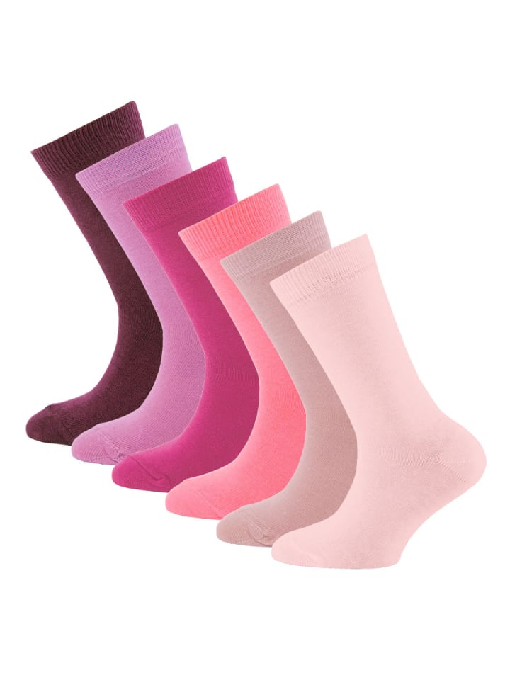 ewers 6er-Set Socken 6er Pack Uni in flieder -rosé - beere günstig kaufen
