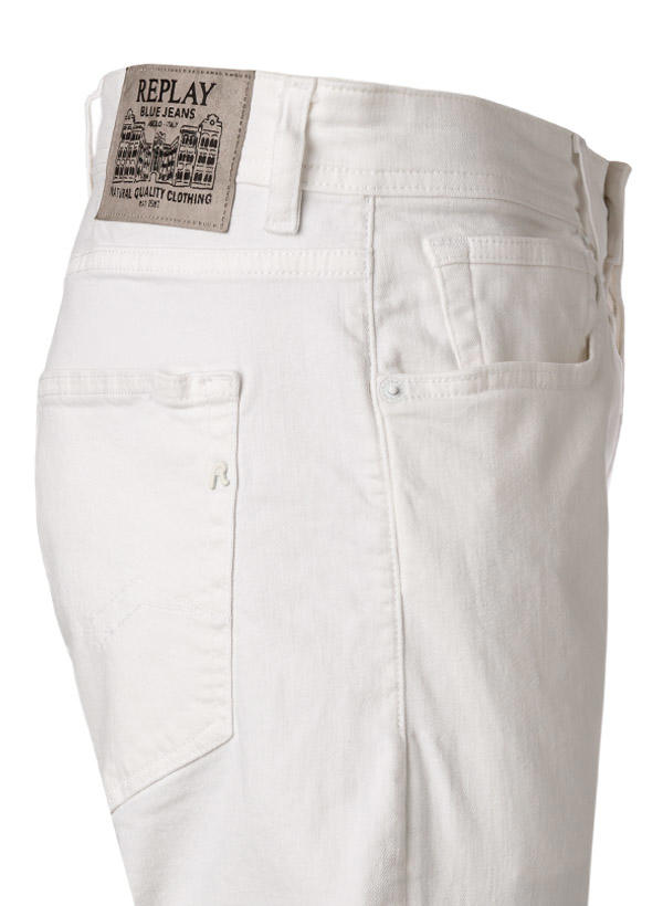 Replay, Jeans Grover, Straight Fit, Baumwoll-Stretch 9,5oz, weiß
