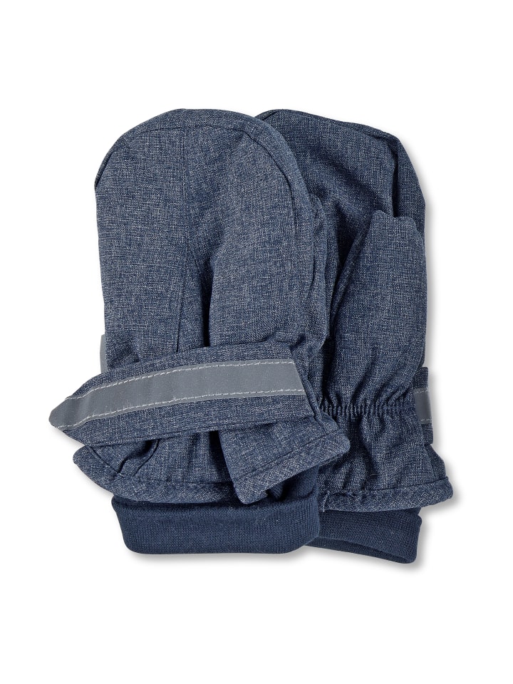 Sterntaler Fäustlinge uni in blau melange günstig kaufen