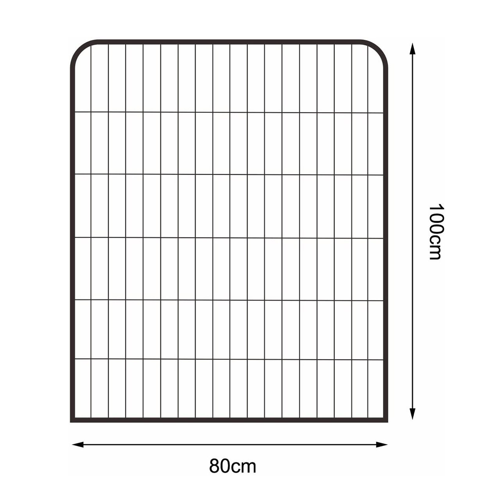 Lionto Erziehungshilfen Lionto Freilaufgehege mit Tür 80 cm, 1 cm, 1 m