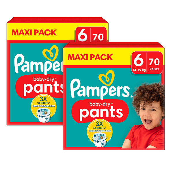 Baby Dry Pants, Gr. 6 Extra Large, Maxi Pack, 2er Set